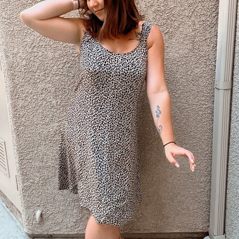 Silk Animal Print Bloomingdale's Dress - Size 10